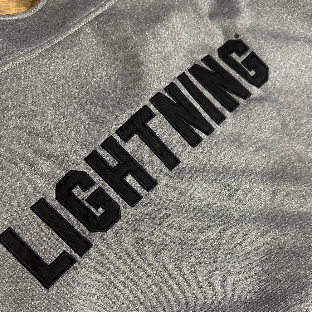 FANATICS Men’s Tampa Bay Lightning Quarter-Zip Sweatshirt, Size 4XL, EUC